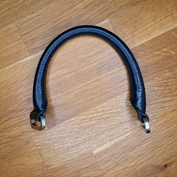 Botkier Black Lambskin Leather Bag Handles For Replacement/Repairs - Picture 3 of 7